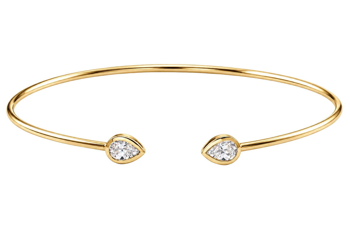 Capri Pear Diamond Cuff