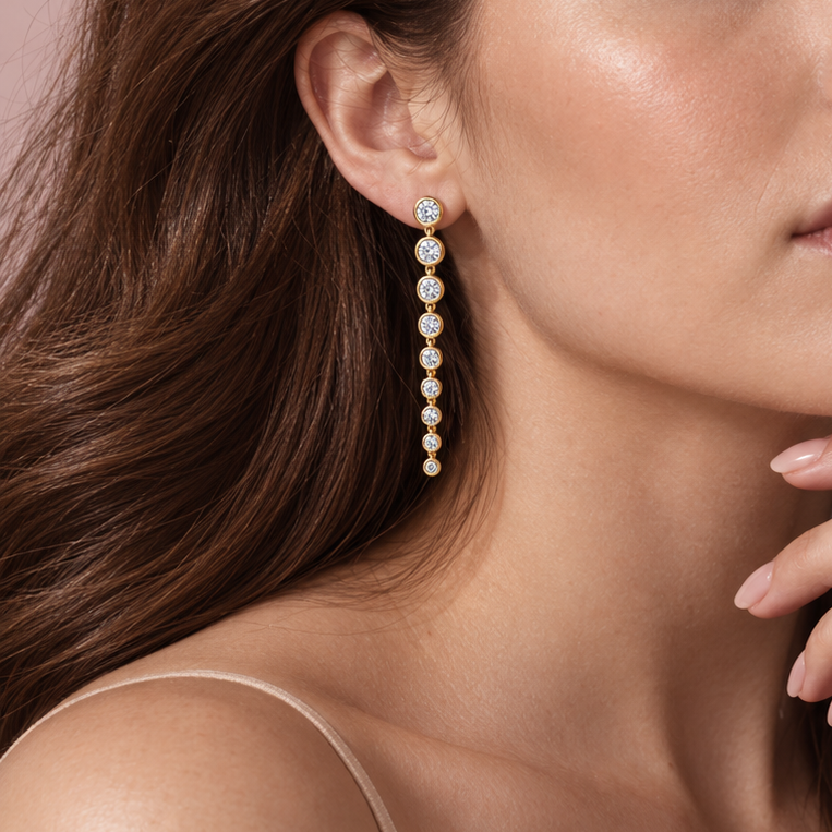 Twilight Diamond Drop Earrings