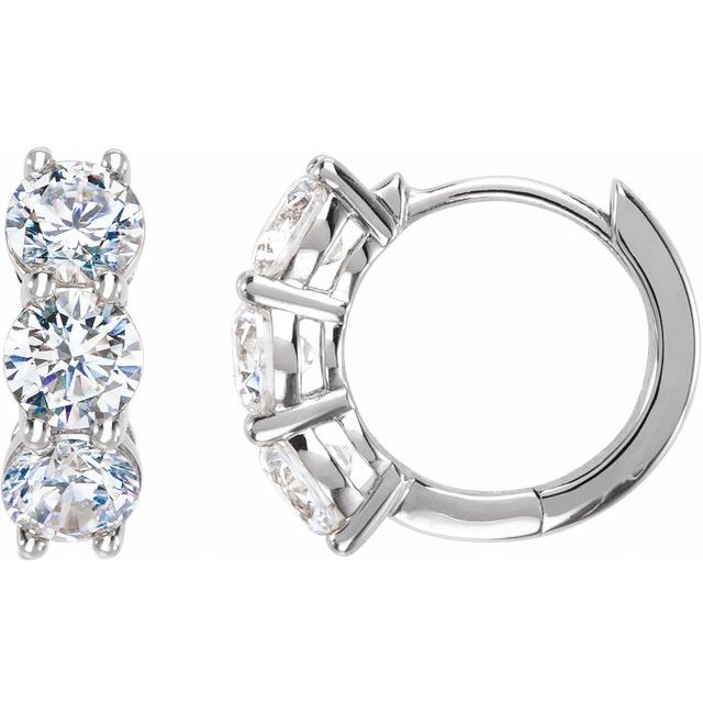 Lucy Diamond Hoop Earrings