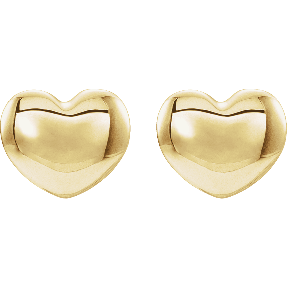 Baby Cutie Puffy Heart Earrings