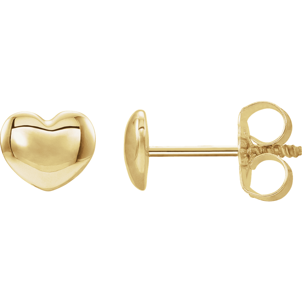 Baby Cutie Puffy Heart Earrings