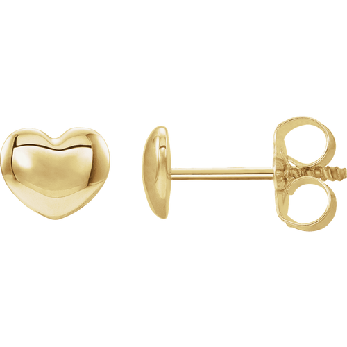 Baby Cutie Puffy Heart Earrings