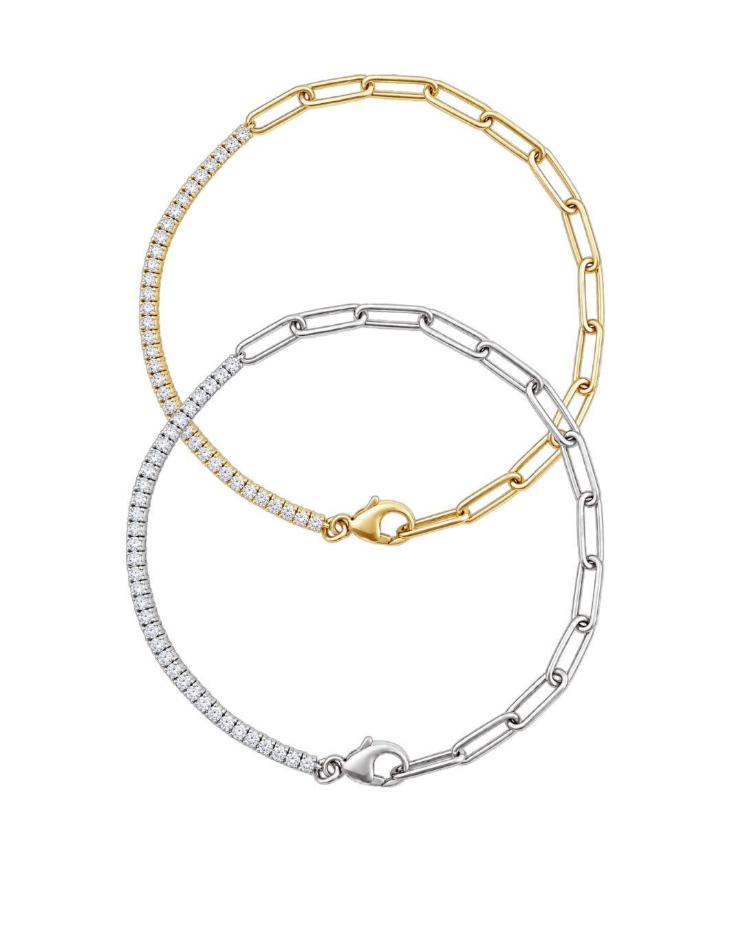 Gemini Diamond Bracelet in Silver
