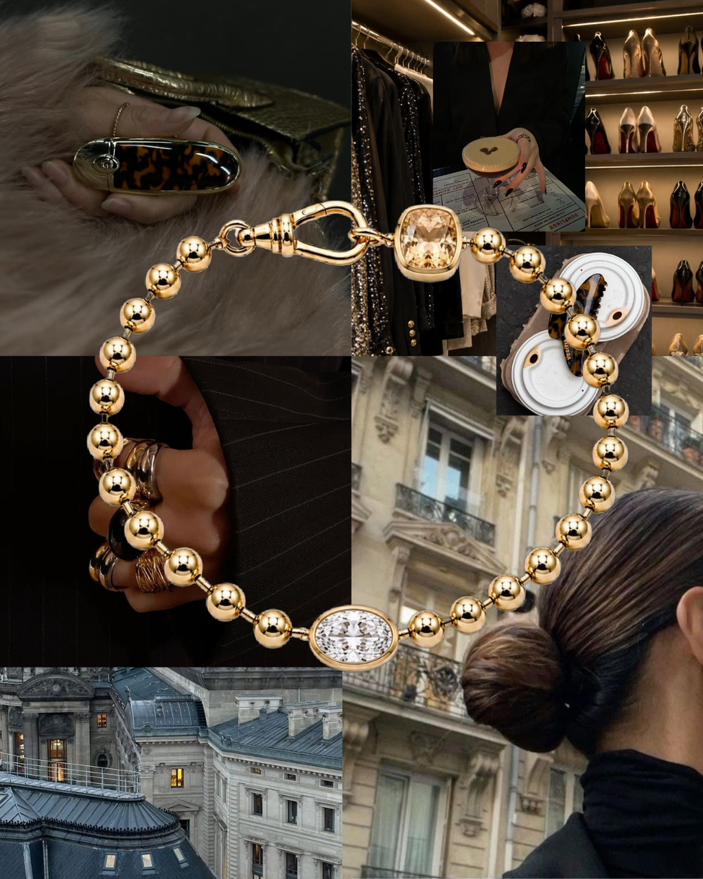 Grande Gold Core Memory Ball Chan Bracelet