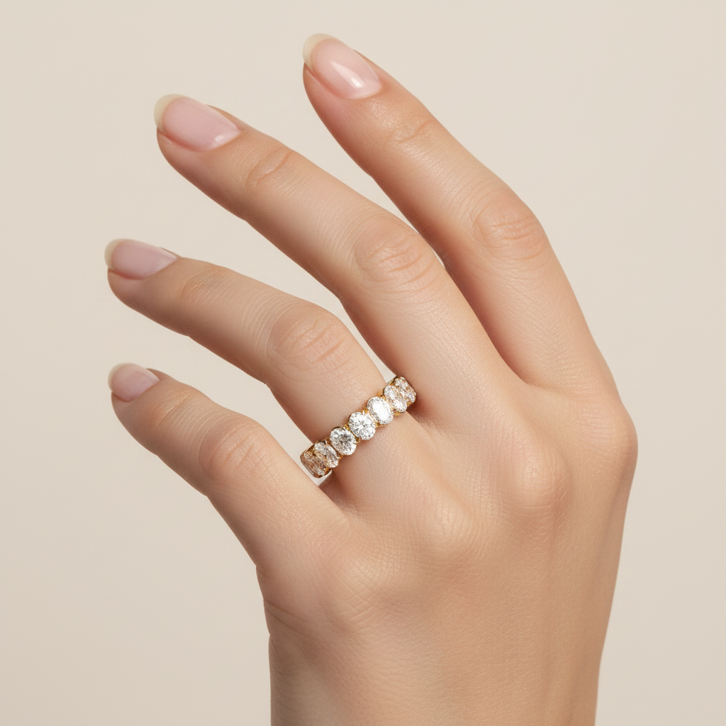 The Whimsy Oval Diamond Eternity Band