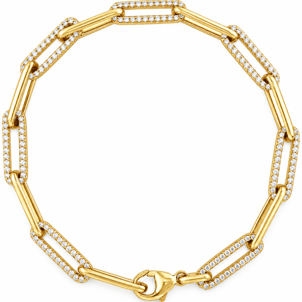 Paris Diamond Link Bracelet