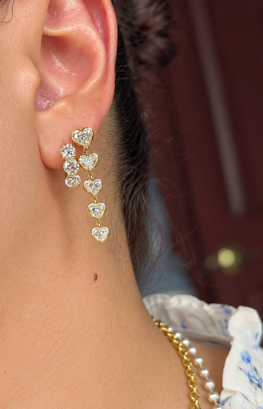 Date Night Heart Drop Earrings