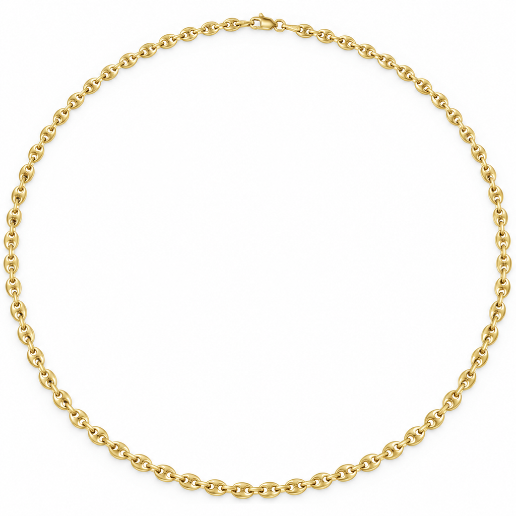 Dainty Paloma Puffy Mariner Necklace
