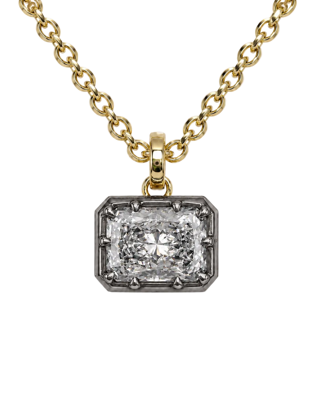 Midnight Radiant Diamond Pendant