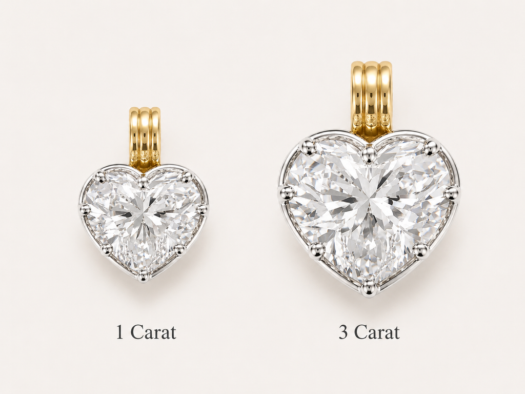 Lovely Heart Diamond Pendant