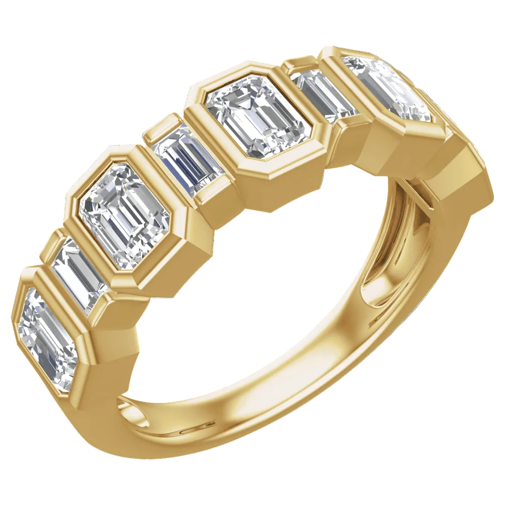 The Jet- Setter Emerald Diamond Band