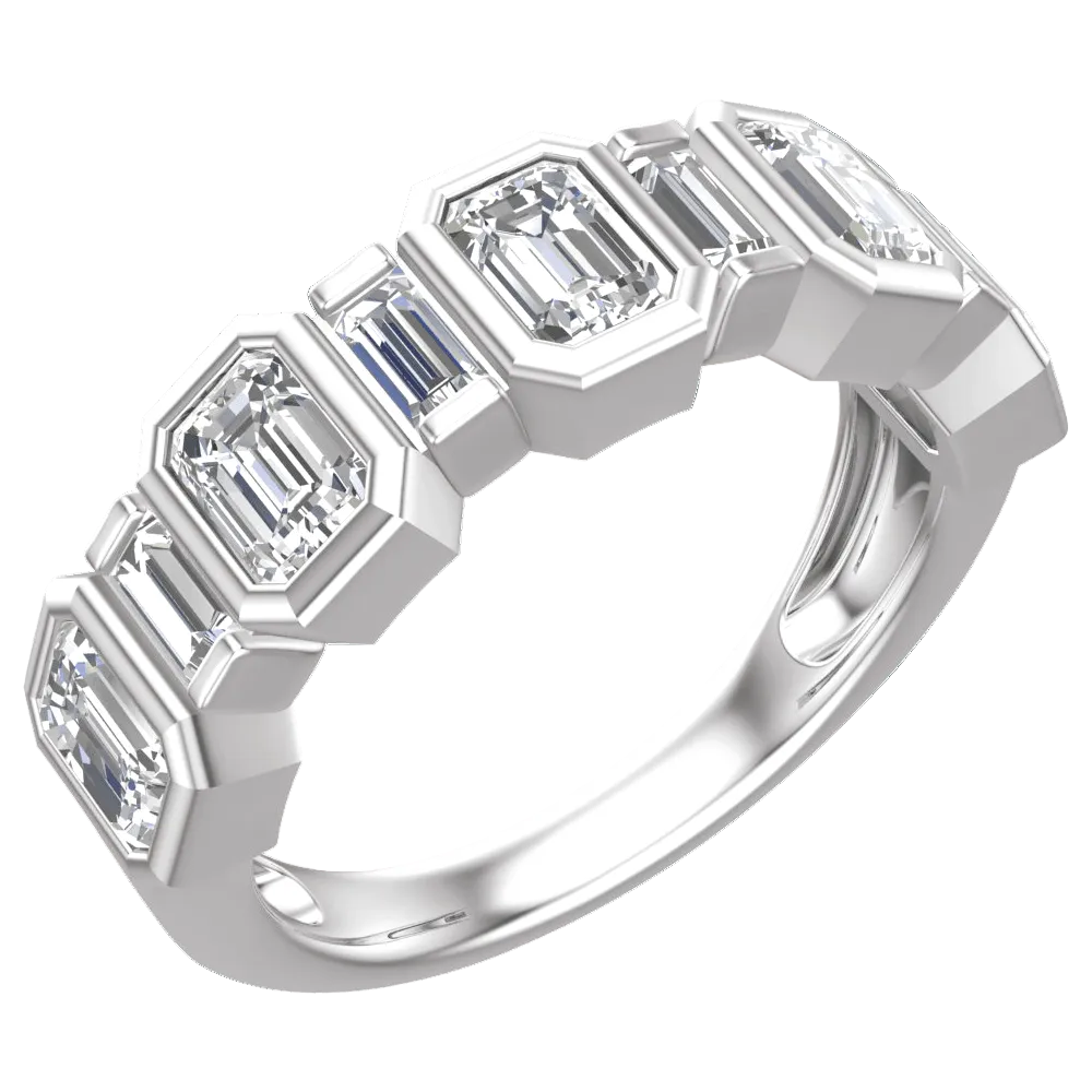 The Jet- Setter Emerald Diamond Band