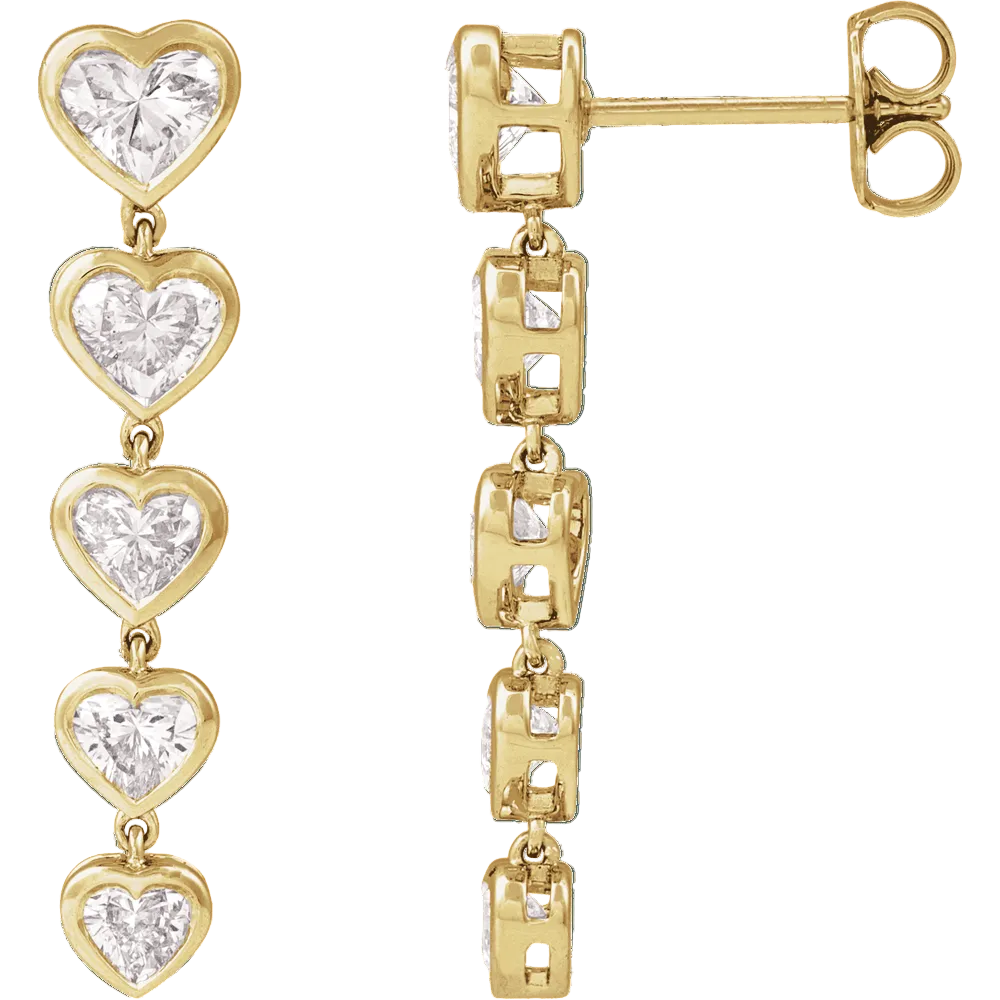 Date Night Heart Drop Earrings