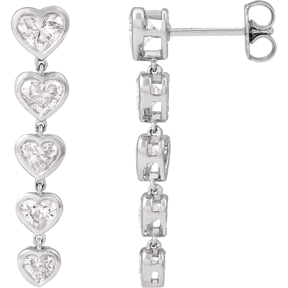 Date Night Heart Drop Earrings