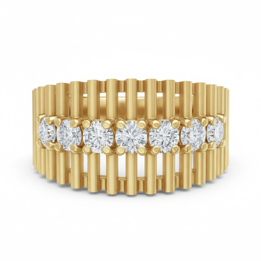 Muse Sculptural Diamond Band