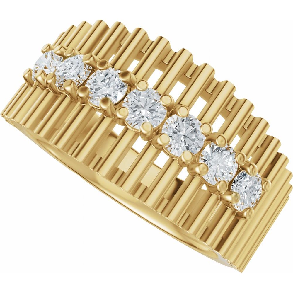 Muse Sculptural Diamond Band