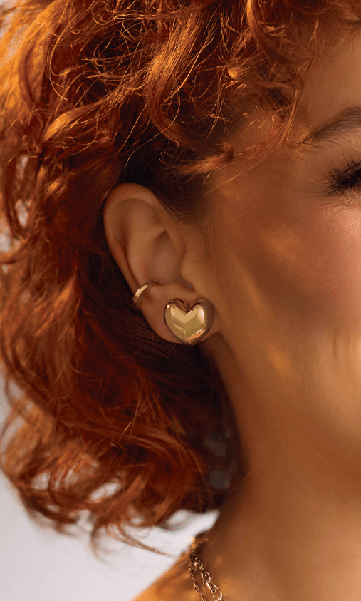 Grande Cutie Puffy Heart Earrings