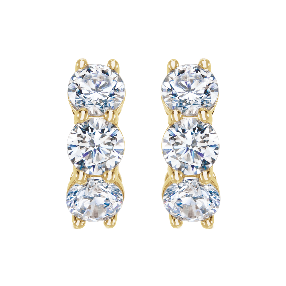 Lucy Diamond Hoop Earrings