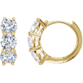 Lucy Diamond Hoop Earrings
