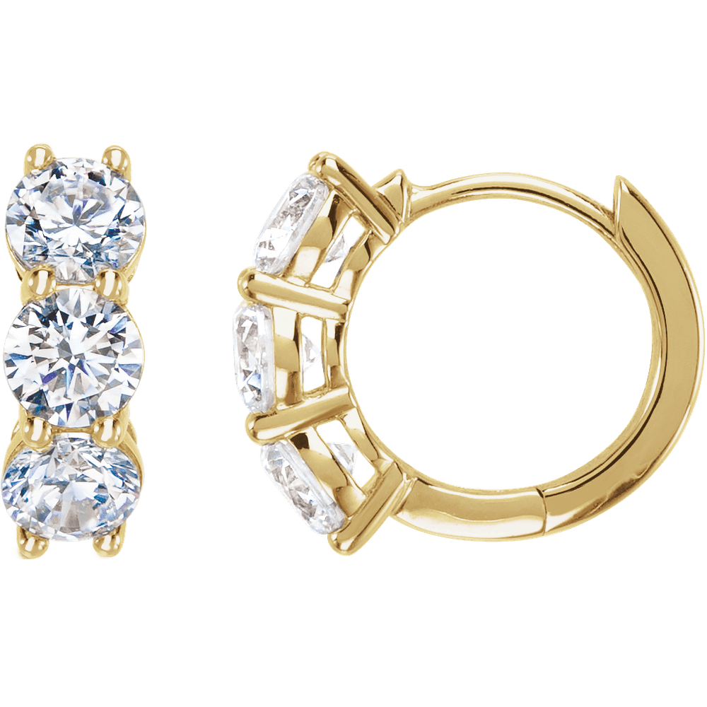 Lucy Diamond Hoop Earrings