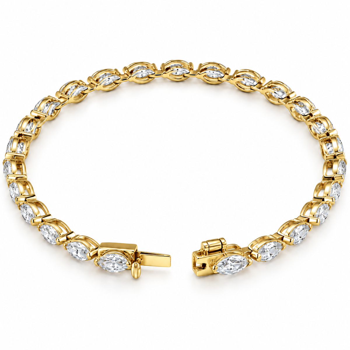 Manhattan Marquise Diamond Tennis Bracelet