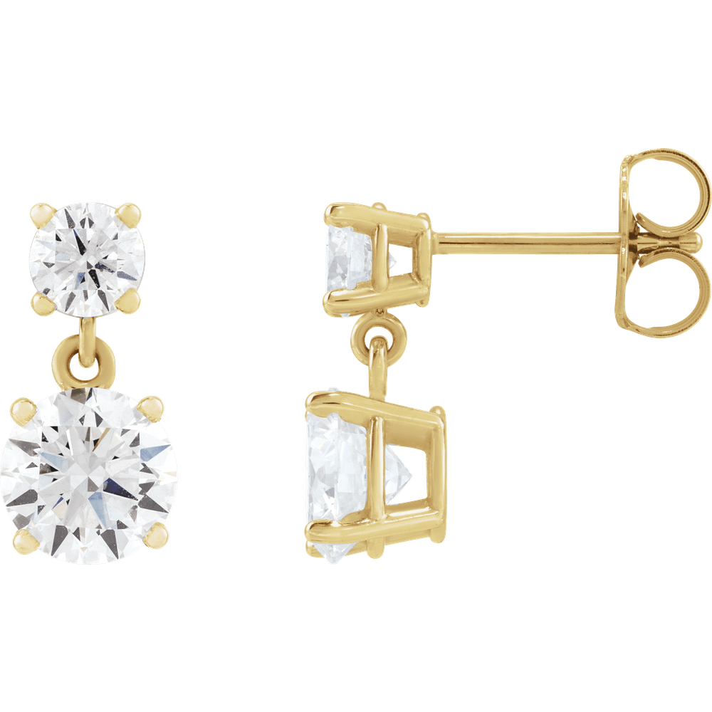 Magic Diamond Drop Earrings