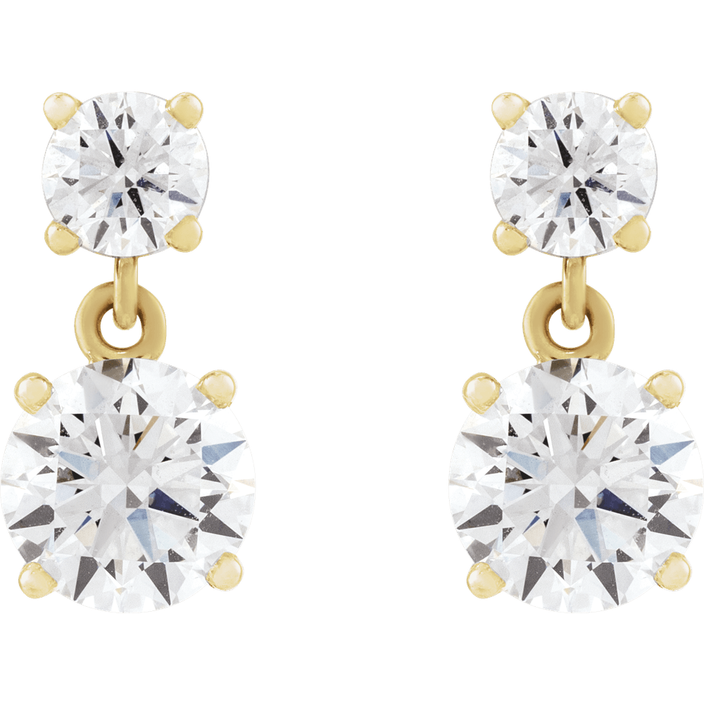 Magic Diamond Drop Earrings