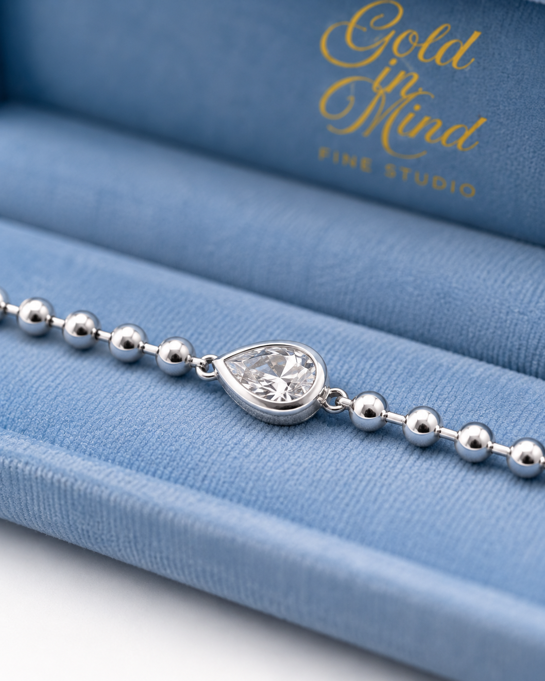 Silver Core Memory Ball Chain Bracelet