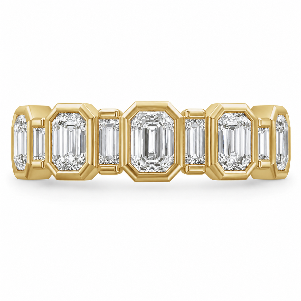 The Jet- Setter Emerald Diamond Band