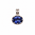 Classic Stardust Gemstone Charm in Blue Nebula