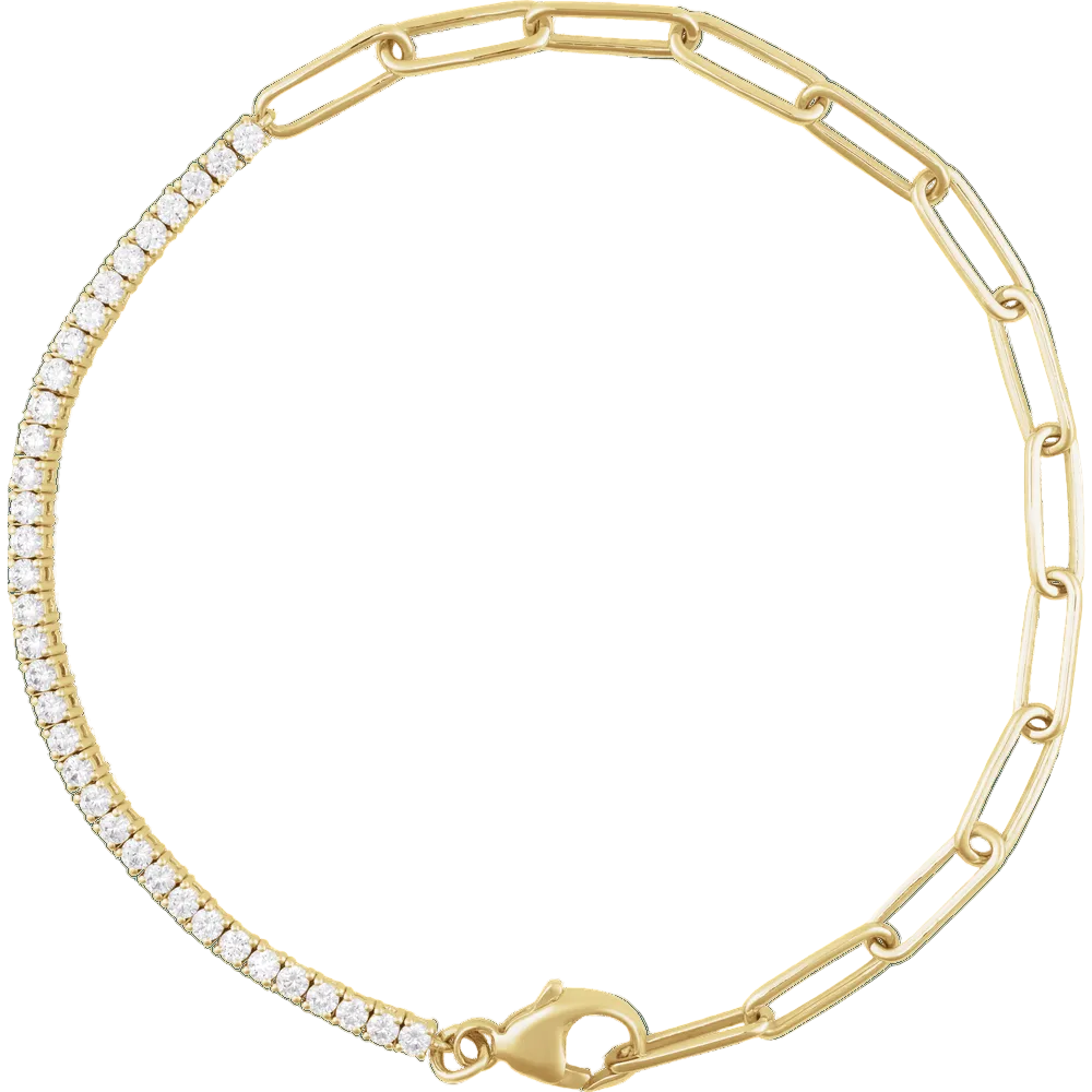 Gemini Diamond Bracelet in Silver & Vermeil