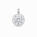 Stardust Round Diamond Button Back Charm