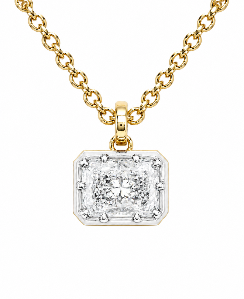 Midnight Radiant Diamond Pendant
