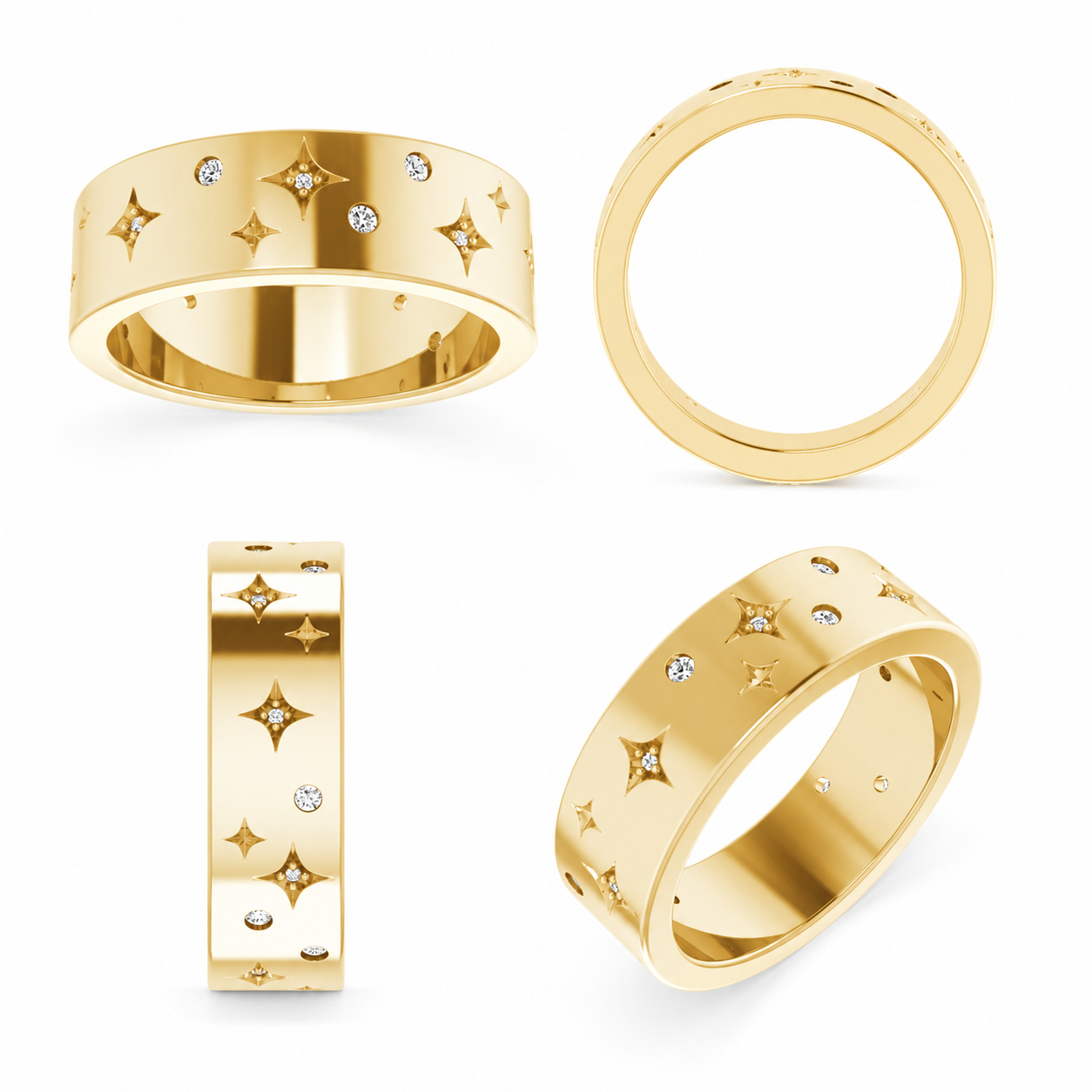 Fairy Dust Diamond Band