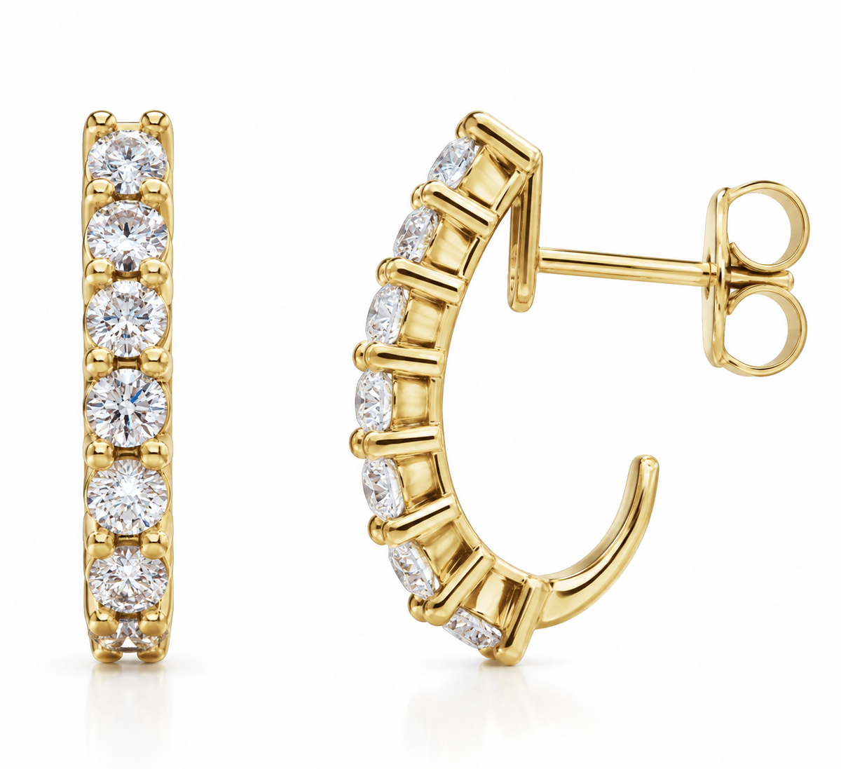 Ana Diamond Loop Earrings