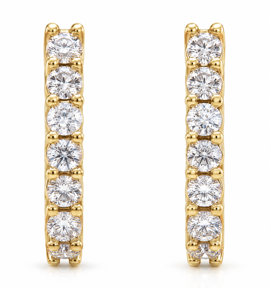 Ana Diamond Loop Earrings