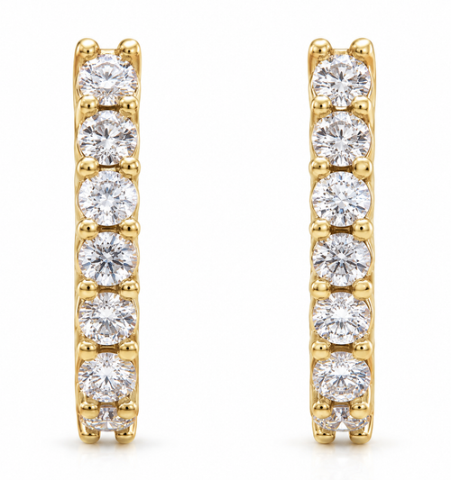 Ana Diamond Loop Earrings