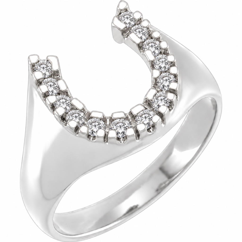 Horseshoe Diamond Ring