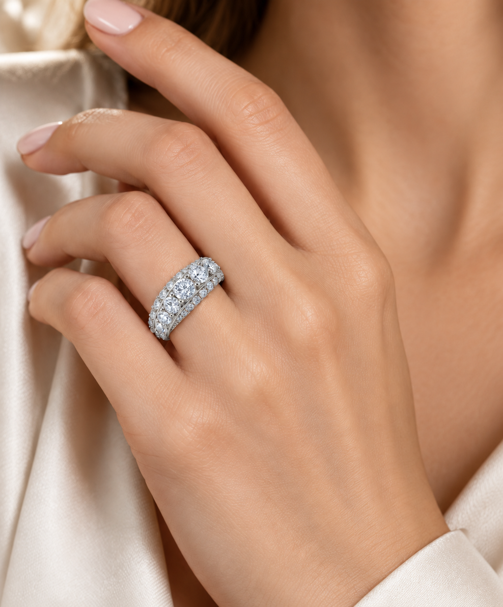 Diamond Croissant Ring