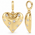 Puffy Heart Diamond Pendant
