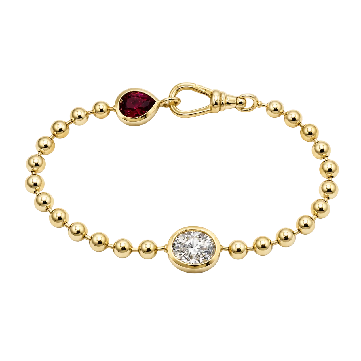 Grande Gold Core Memory Ball Chan Bracelet
