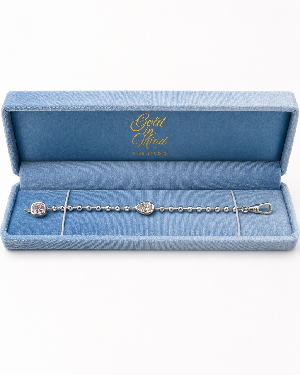 Silver Core Memory Ball Chain Bracelet