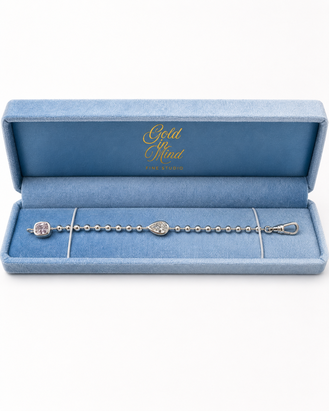 Silver Core Memory Ball Chain Bracelet