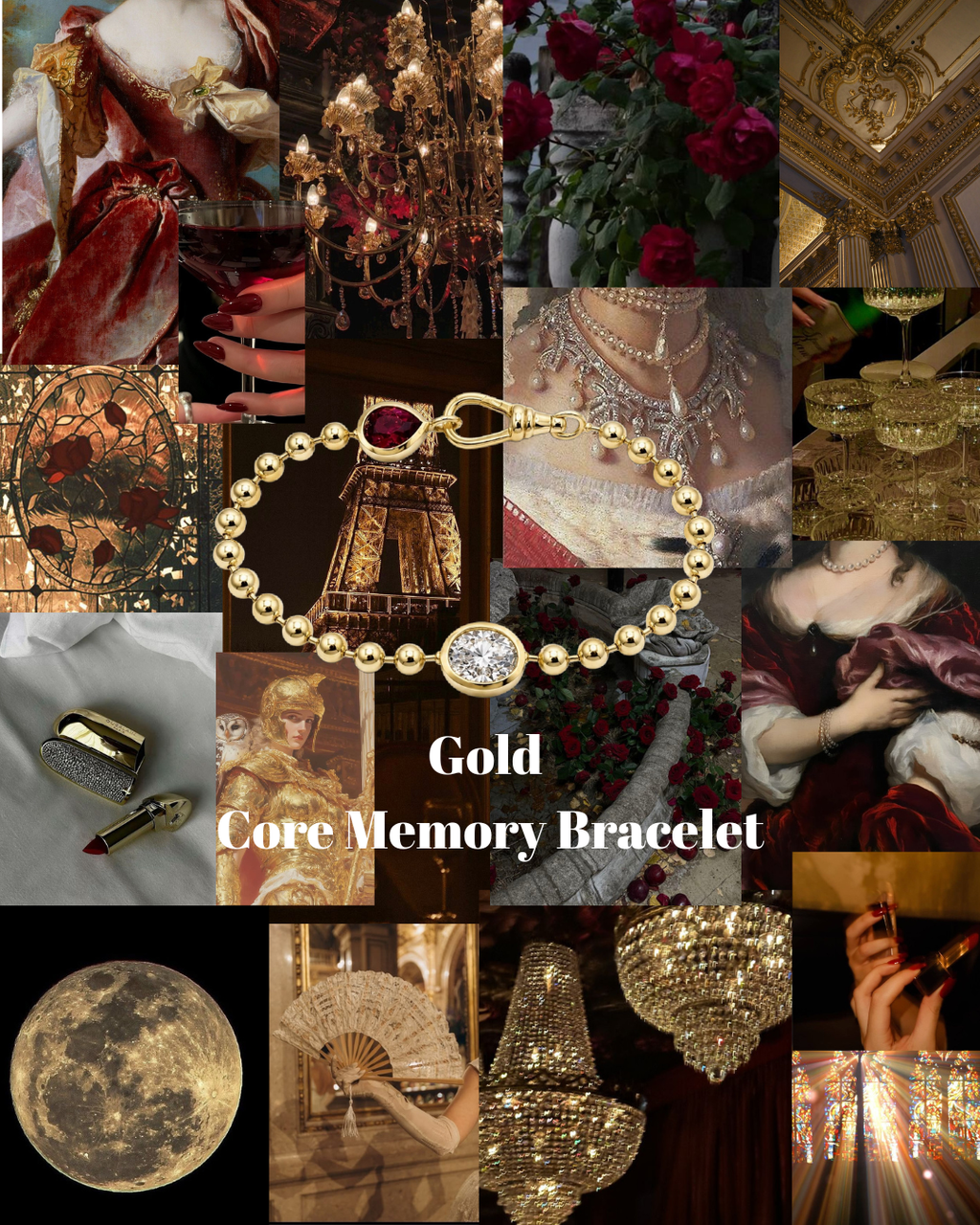 Grande Gold Core Memory Ball Chan Bracelet