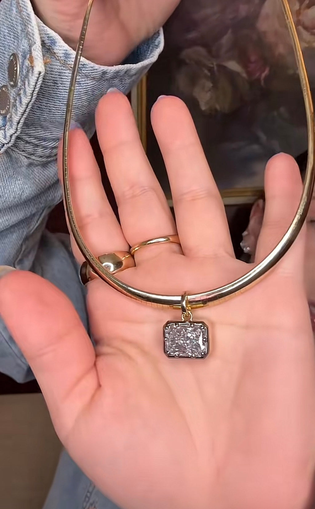 Midnight Radiant Diamond Pendant