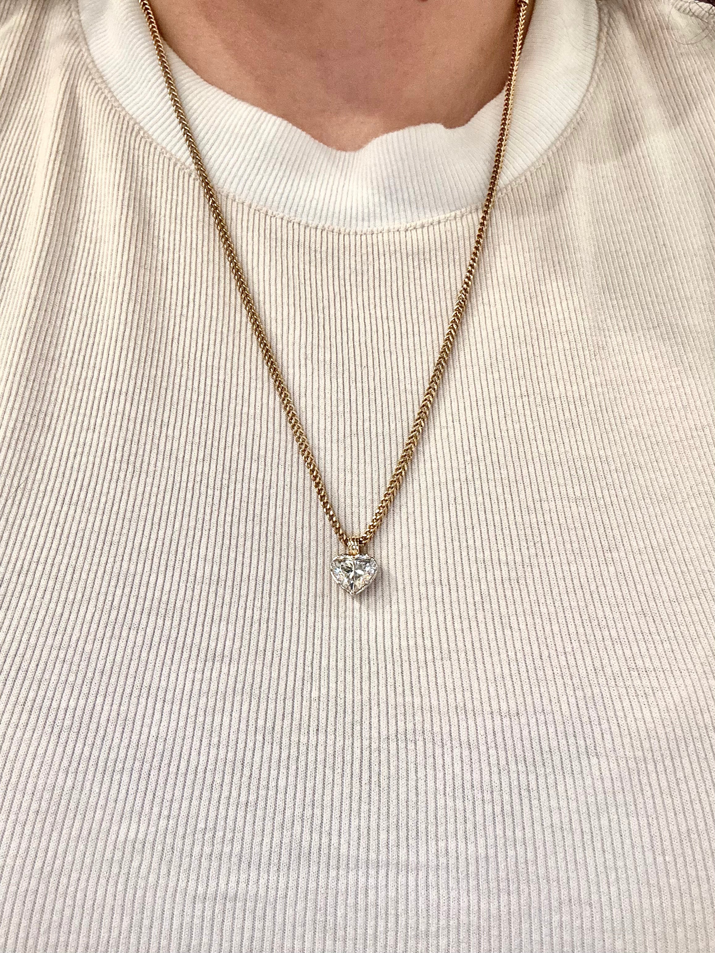 Lovely Heart Diamond Pendant