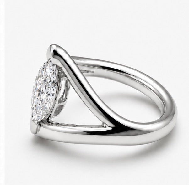 Cleopatra Marquise Pinky Ring
