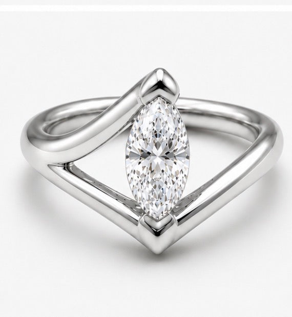 Cleopatra Marquise Pinky Ring
