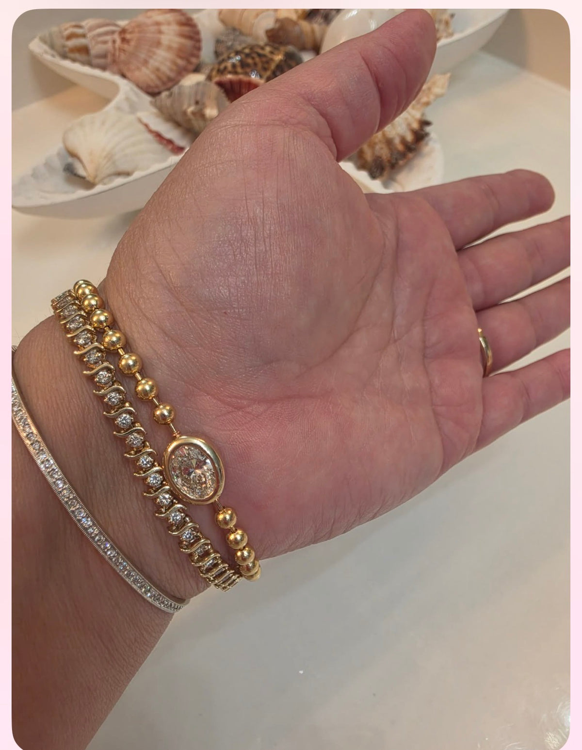 Grande Gold Core Memory Ball Chan Bracelet
