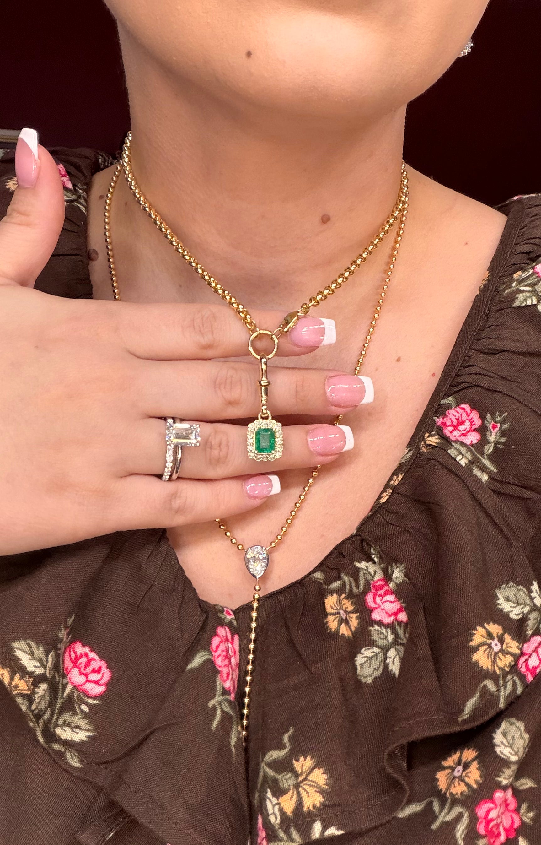Custom Emerald Heirloom Pendant